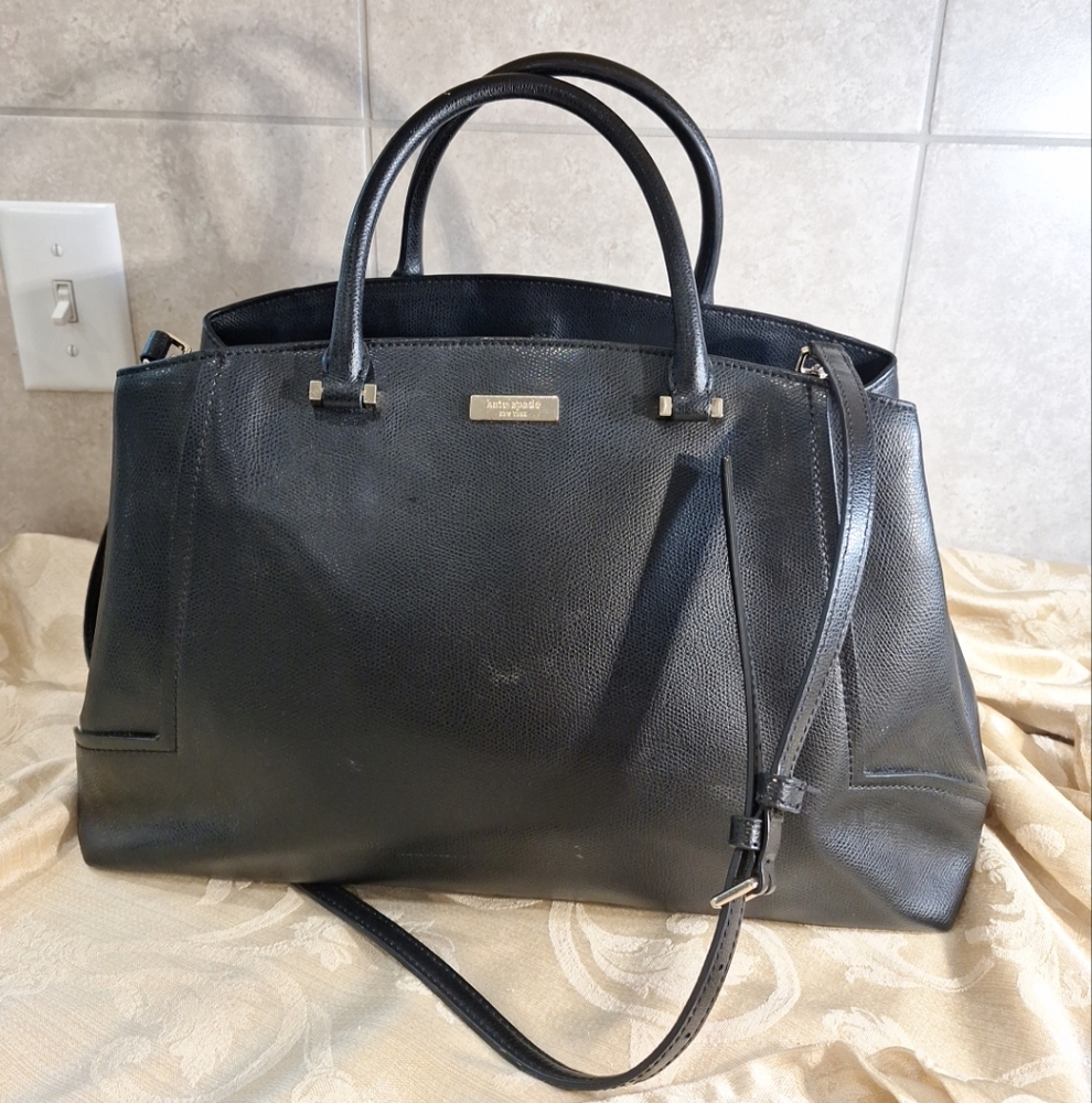 Kate Spade Miro Street Fifi Elegant Black Leather Satchel